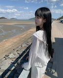 Wish Hood String Summer Cardigan Shirt