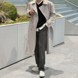 Beacon one-tuck wide slacks