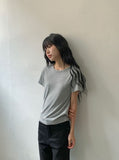 Soja Basic Layered Short Sleeve Tee