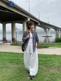 Hyugi Pintuck Adjust Banding Wide Pants