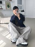 [MADE] Podil Linen Roll Oversized Fit Checkered Long Sleeve Shirt