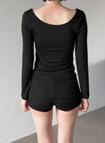 Roun Basic Deep Round Neck Tee