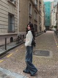 Benny loose wide denim pants