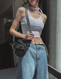Roa strap ribbed sleeveless