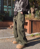 Solin Stonewashed Diagonal Cargo Pants