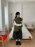 [Unisex] Colline Layered Nylon Hood Vest