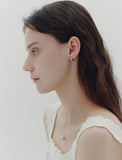 Volume Square (C) One-Touch Earrings