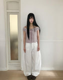 Mumon Check Sleeveless Blouse