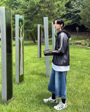 Line hood zip up