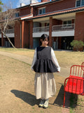 [BAONHAUS] Value Dot Ribbon Vest