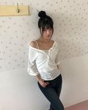 Turning Roll-up Three Quarter T-shirt
