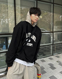 Londer Color Scheme Nylon Hood Sweatshirt