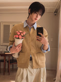 Block Haji Round Pocket Cardigan