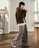Scent Cable Knit Hood Zip-Up