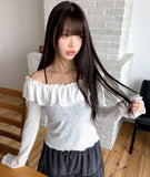 Laha Frill Off-Shoulder T-Shirt