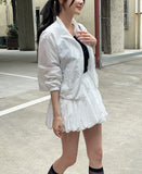 [Training set] Neko Anorak Zip-up Jumper Mini Skirt Pants