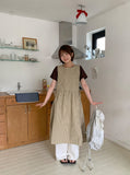 Newkitter Stripe Layered Sleeveless Long One Piece