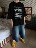 Vintage Lettering Hip-hop Tee