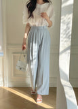 Splet Two Pin Tuck Wide Slacks