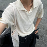 Summer Boucle Collar TOP Short Sleeve Ver