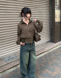 Weven Vintage Washed Denim Wide Pants