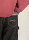 Bem Stitch Raw Denim Cargo Pants