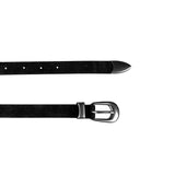 Tail chamois leather belt
