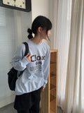 [unisex] Scom Lettering Over Sweatshirt