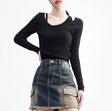 Minen ribbed layered knit