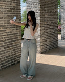 [Summer Fabric] Early Denim Wide Pants