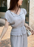 Weave Pleats Cardigan