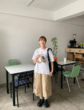 Deppu Bear Printing Short Sleeve Tee