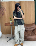 Toil Vintage Henley Neck Ribbed Sleeveless