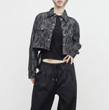 Leehen denim crop jacket