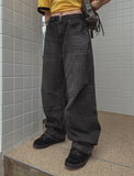McCoy pintuck denim wide pants