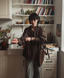 Flatter loose fit striped shirt