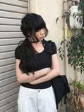 Bamo Pintuck Wide Cotton Pants