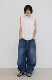 (unisex) 4-BUTTON BALLOON DENIM