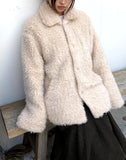 Abin Fur Fluffy Midi Coat