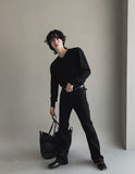 Ness V-neck bamboo knit