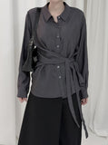 Eryl Wrap Shirt Blouse