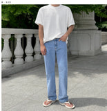 From Straight Denim Pants