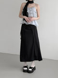 Flynn See-through Frill Tiered Blouse