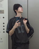 Zero Seven Mesh Track Over Fit Short Sleeve T-shirt
