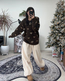 Lucien Angora Heart Knit