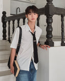Airy Pocket Over Short Sleeve Shirt