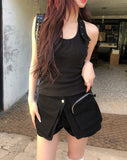 Yoni Eyelet Halter Sleeveless