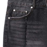 Tin Washing Damage Denim Pants