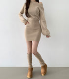 Feminine Mood Slim Fit H-Line Tight One Piece