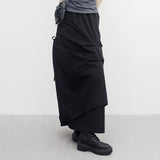 Seleun String Shirring Long Skirt